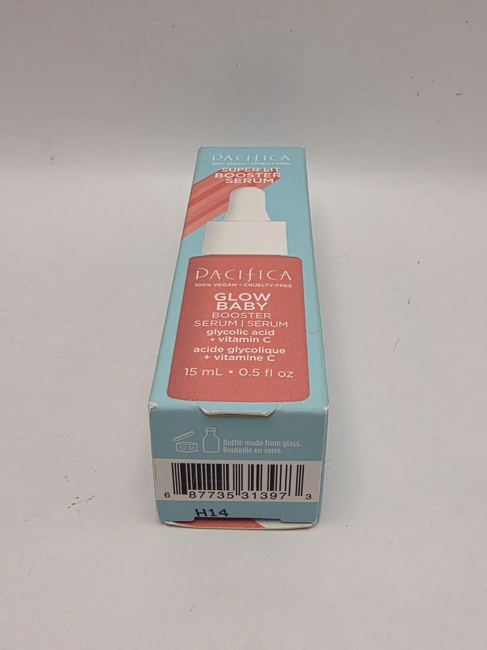 Pacifica Glow Baby Booster Serum Glycolic Acid + Vitamin C 0.5 fl oz Travel Size